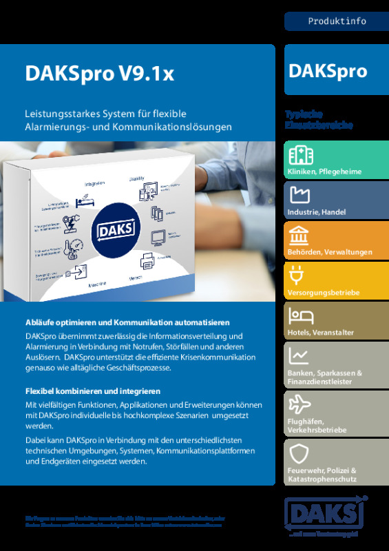 DAKSpro V9.1x Produktinfo